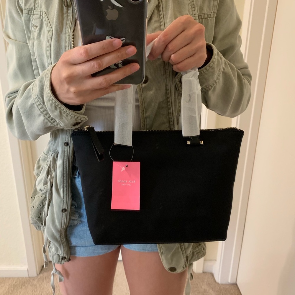 INSULATED TOTE KATE SPADE NYLON MINI BLACK BAG - Picture 2 of 8